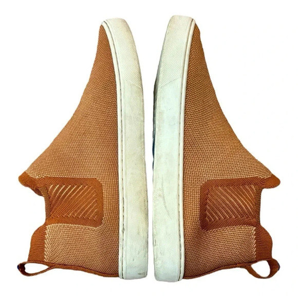 Rothy's Women’s The Chelsea Brown Fawn Melange Knit Pull On Ankle Boots Size 8.5 - Picture 6 of 9